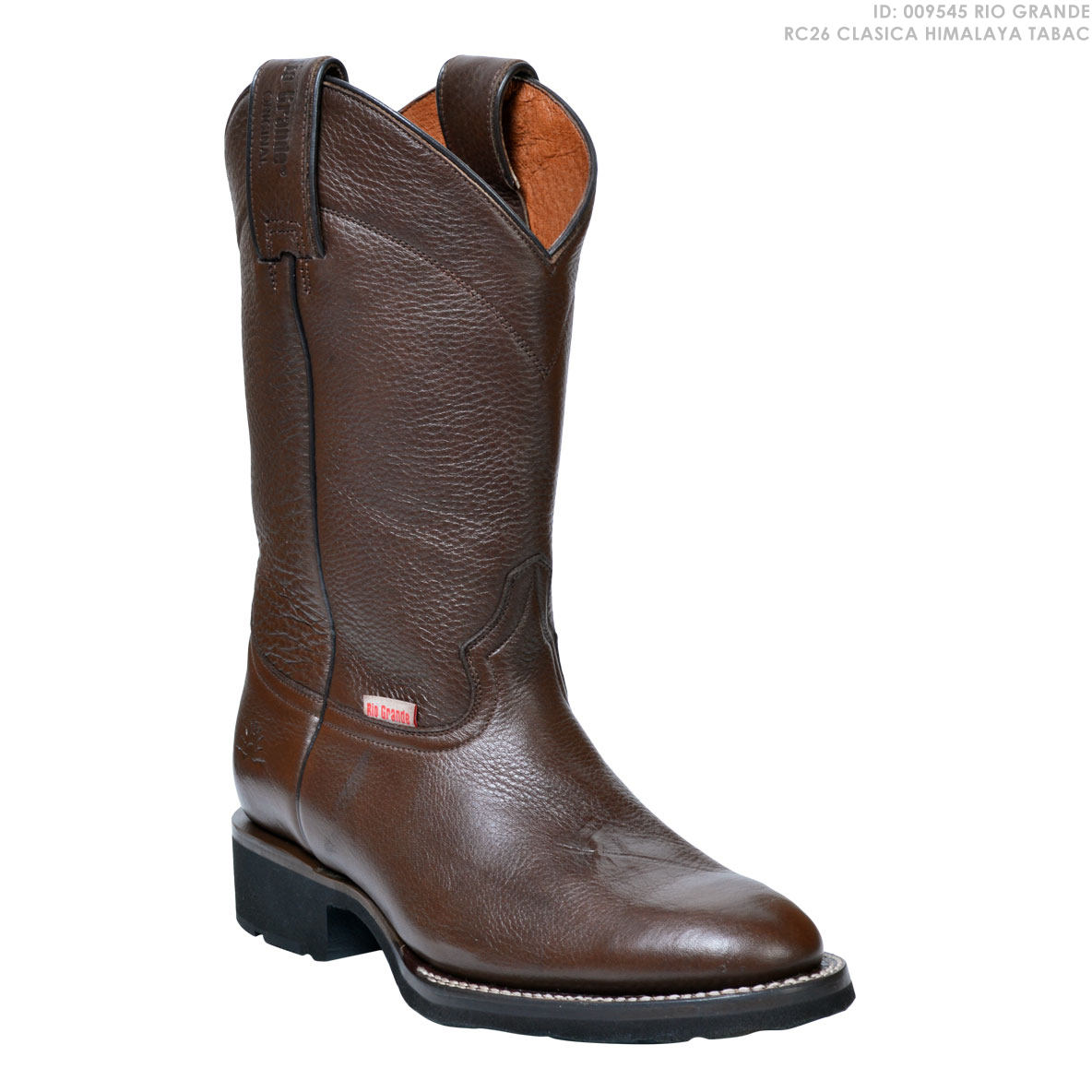 JR Western » Bota Vaquera Rio Grande Rc26 Clasica Himalaya Tabac - Color:  Cafe - JR Western