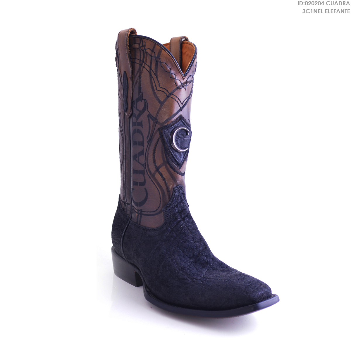 JR Western » Bota Vaquera Cuadra 3C1Nel Elefante - Color: Negro - JR Western