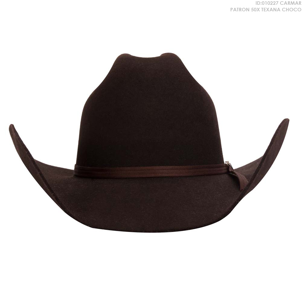 Sombrero Carmar Patron 50X Texana - Color: Cafe - JR Western