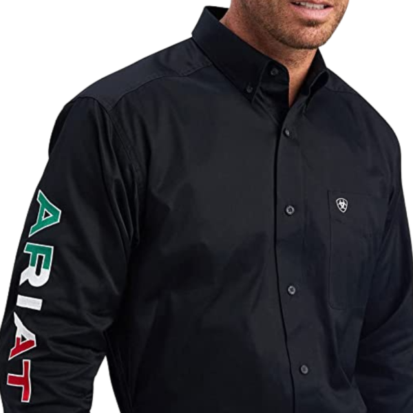 Ariat M/Ns Pro Team Wilder Clssc LS – Camicia Uomo Bianca, Tecnica E Traspirante